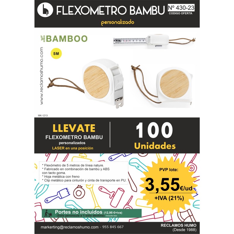 OFERTA 430: FLEXÓMETRO BAMBÚ OFERTA 430: FLEXÓMETRO BAMBÚ