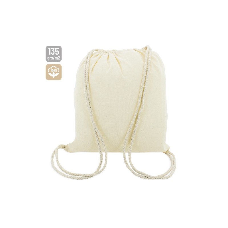 BOLSA MOCHILA  ALGODON 100%ALGODON 135 GRS