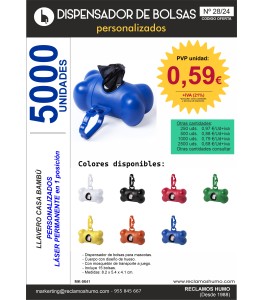 OFERTA 28/24: DISPENSADOR DE BOLSAS MASCOTAS