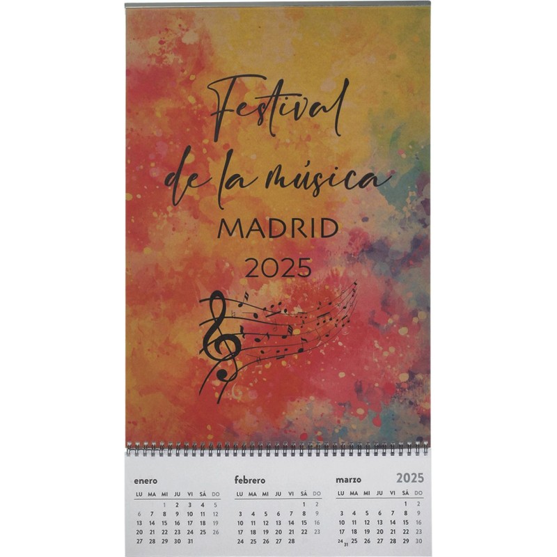 CALENDARIO KRAFT TRIMESTRAL 31,5X57 CM