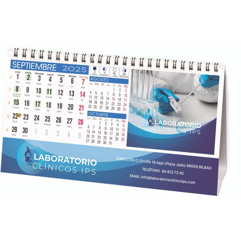 Calendario Sobremesa 7 hojas23X13.5 CM