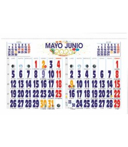 CALENDARIO PARED DOBLE FOLIO