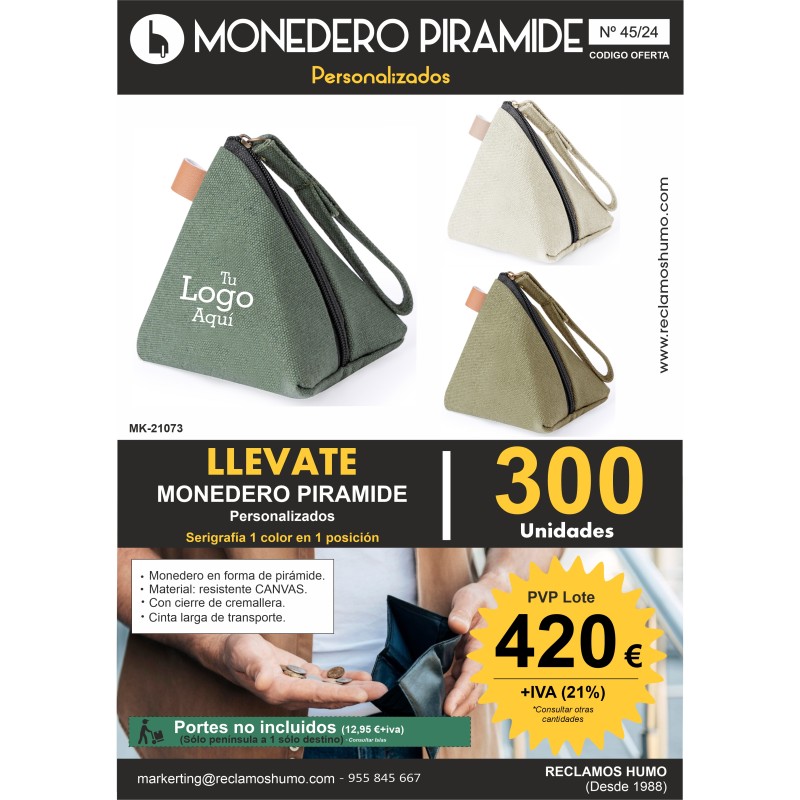 OFERTA 45/24: MONEDERO PIRÁMIDE