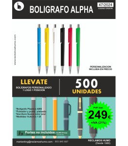 OFERTA 47-24 BOLIGRAFOS ALPHA