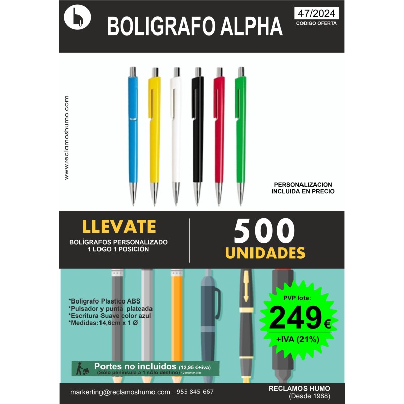 OFERTA 47-24 BOLIGRAFOS ALPHA