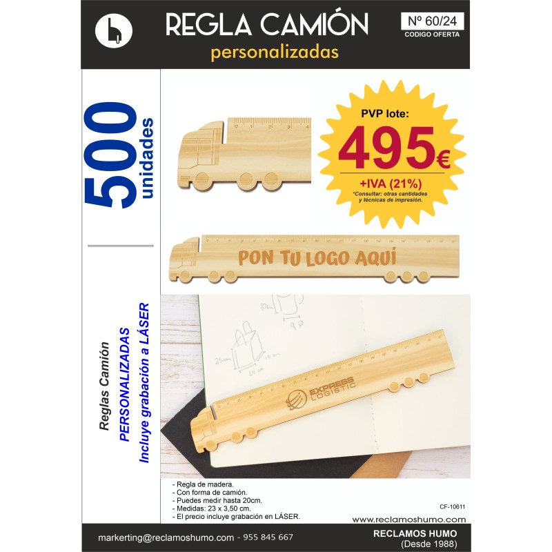 OFERTA 60/24: REGLA CAMIÓN