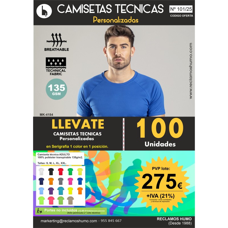 OFERTA 101/25: CAMISETAS TÉCNICAS