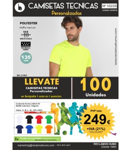 OFERTA 102/25: CAMISETAS TECNICAS