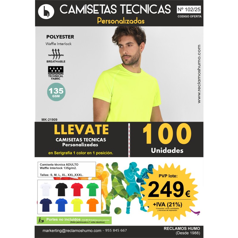 OFERTA 102/25: CAMISETAS TECNICAS