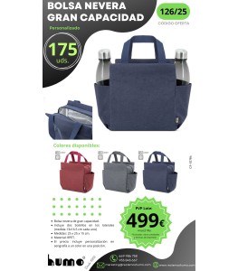 OFERTA 126/25: BOLSA NEVERA GRAN CAPACIDAD