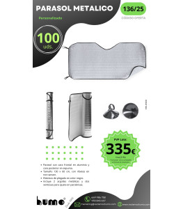 OFERTA 136/25: PARASOL METALICO 1 CARA