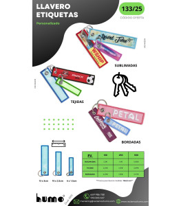 OFERTA 133/25: LLAVERO ETIQUETA