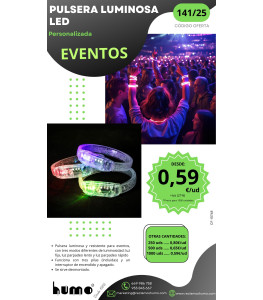 OFERTA 141/25: PULSERAS LUMINOSAS