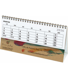 OFERTA 143/25: CALENDARIOS SOBREMESA KRAFT TODO COLOR