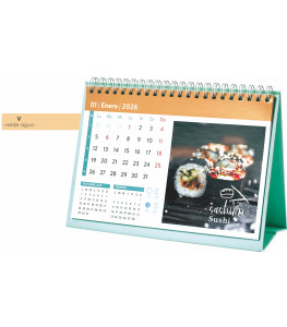 OFERTA 149/25: CALENDARIO SOBREMESA PIE COLOR