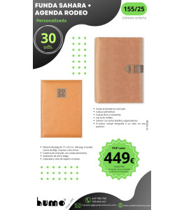 OFERTA 155/25: FUNDA SAHARA + AGENDA RODEO