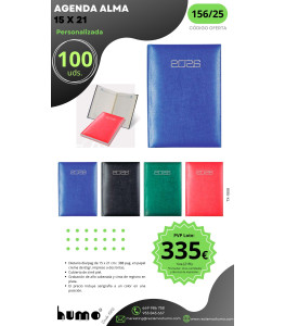 OFERTA 156/25: AGENDA ALMA 15X21CM
