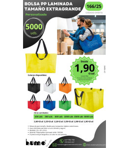 OFERTA 166/25: BOLSA PP LAMINADA EXTRAGRANDE
