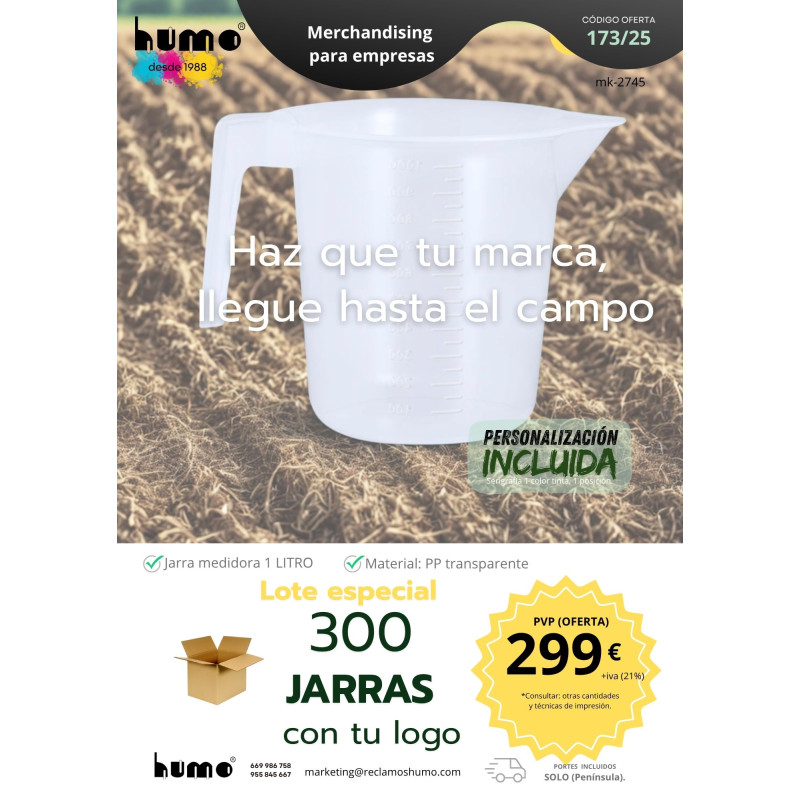 OFERTA 173/25: JARRA DOSIFICADORA 1L