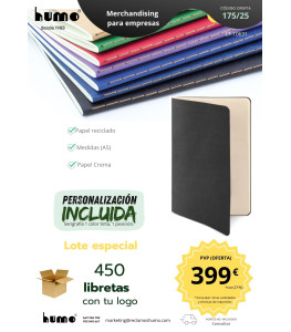 OFERTA 175/25: LIBRETA PAPEL RECICLADO