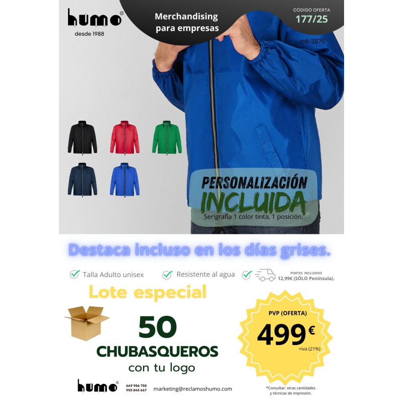 OFERTA 177/25: CHUBASQUERO
