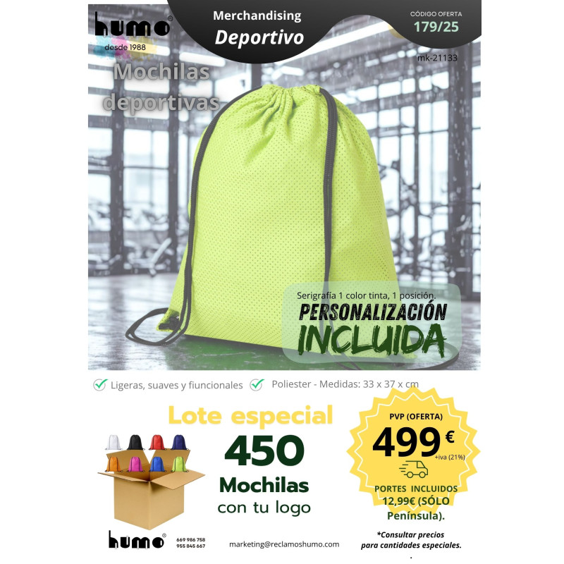 OFERTA 179/25: MOCHILA DEPORTIVA