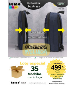 OFERTA 180/25: MOCHILA EXTENSIBLE