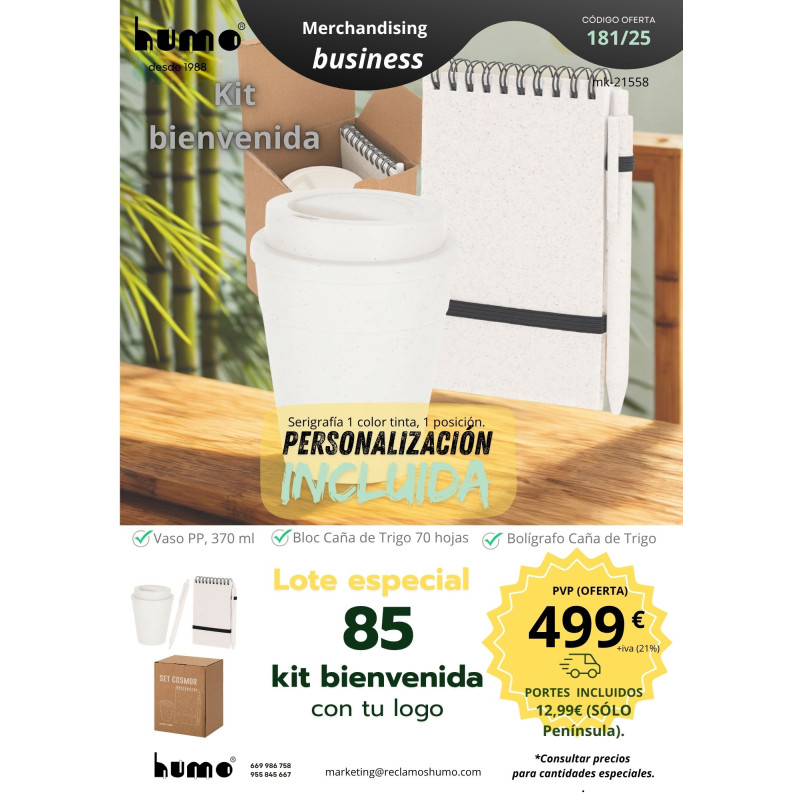 OFERTA 181/25: KIT BIENVENIDA