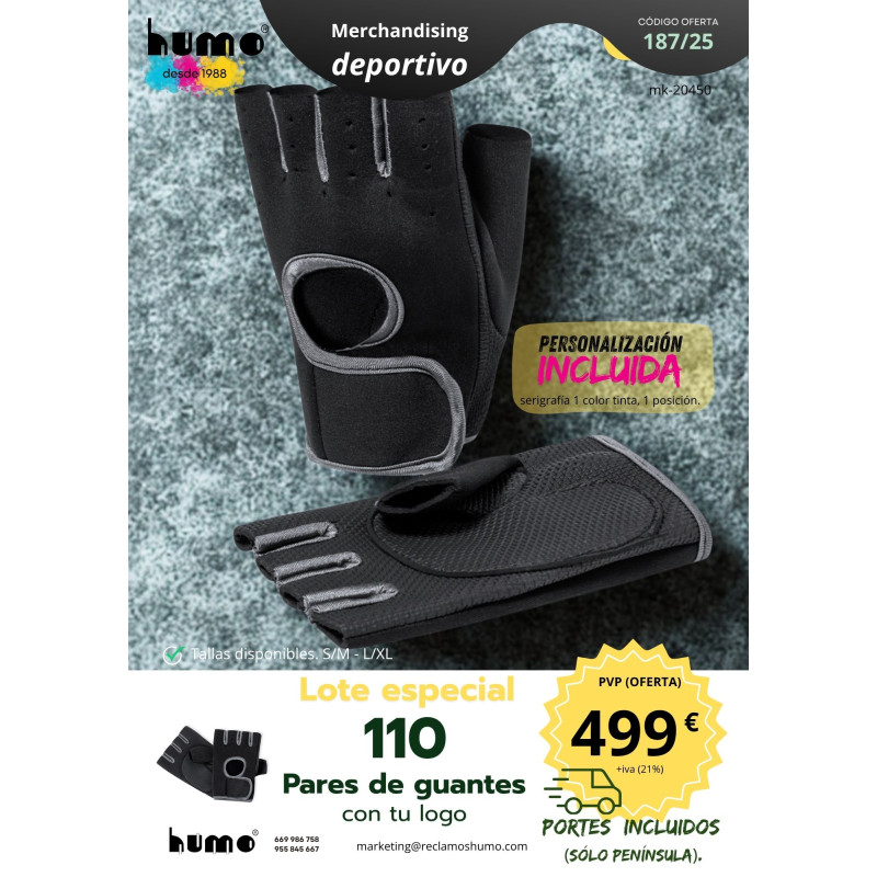 OFERTA 187/25: GUANTES DEPORTIVOS