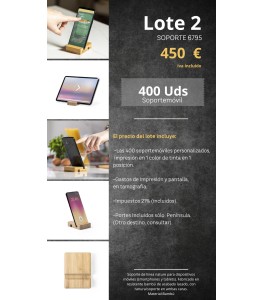 LOTE 2: SOPORTE MOVIL BAMBU