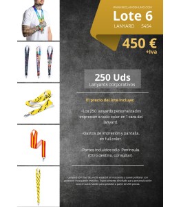 LOTE 6: LANYARD TODO COLOR