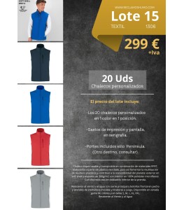LOTE 15: CHALECO SOFTSHELL