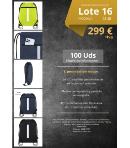 LOTE 16: MOCHILA REFLECTANTE
