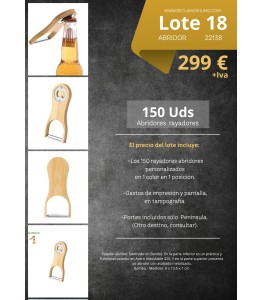 LOTE 18: RAYADOR ABRIDOR BAMBU
