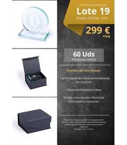 LOTE 19: TROFEO CRISTAL