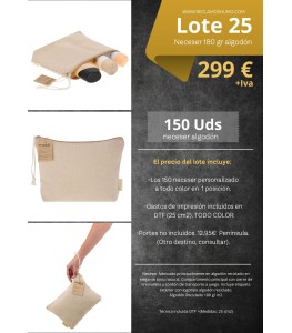LOTE 25: NECESER ALGODON 180GR.