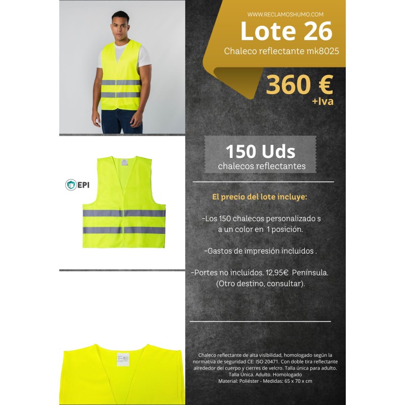 LOTE 26: CHALECO REFLECTANTE