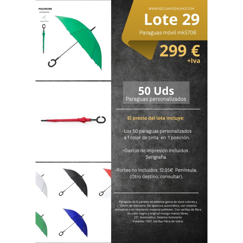 LOTE 29: PARAGUAS "MANOS LIBRES"