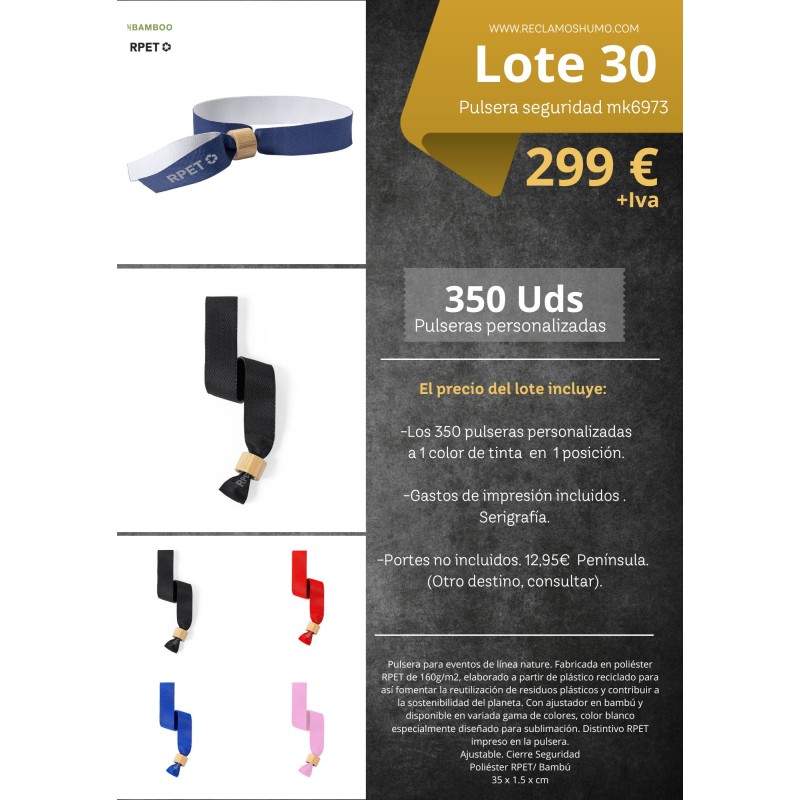 LOTE 30: PULSERA RPET SEGURIDAD