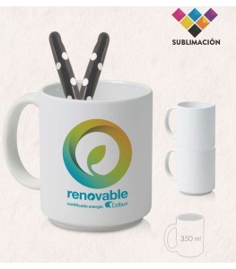 LOTE 35: TAZA CERAMICA APILABLE