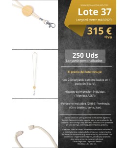 LOTE 37: LANYARD CIERRE SEGURIDAD