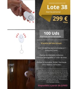 LOTE 38: ALARMA PERSONAL SEGURIDAD