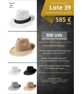 LOTE 39: SOMBRERO SINTETICO