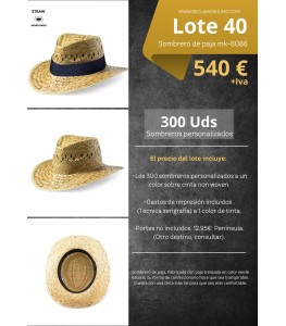 LOTE 40: SOMBRERO DE PAJA