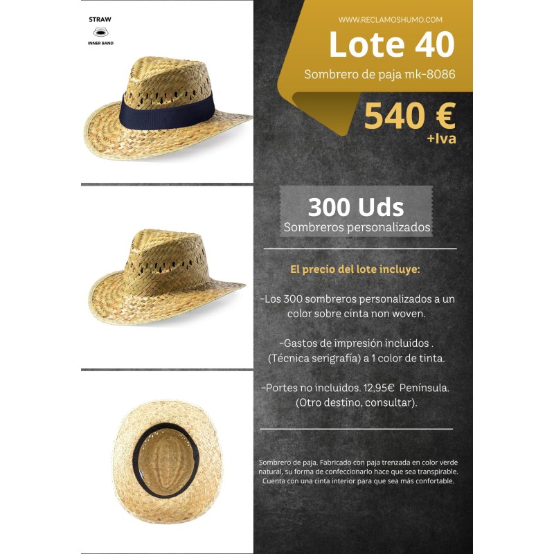 LOTE 40: SOMBRERO DE PAJA