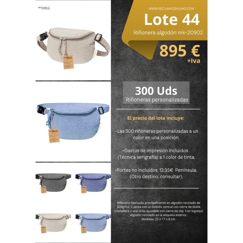 LOTE 44: RIÑONERA ALGODON