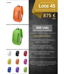 LOTE 45: MOCHILA POLIESTER