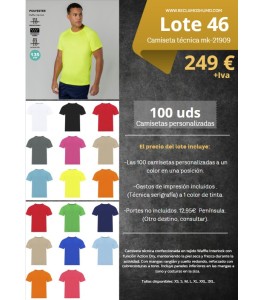 LOTE 46: CAMISETAS TECNICAS