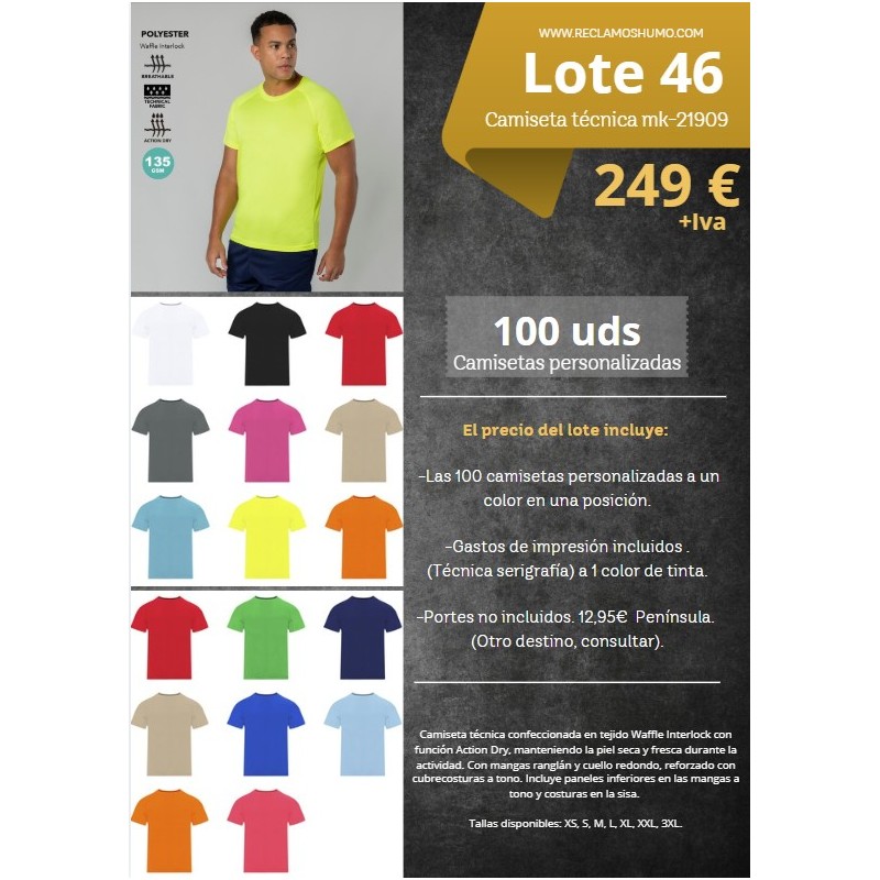 LOTE 46: CAMISETAS TECNICAS