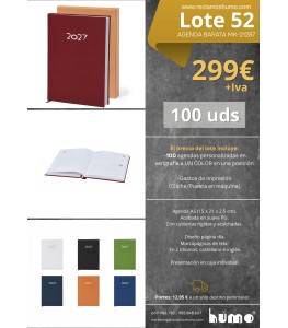 LOTE 52: AGENDA A5 BARATA